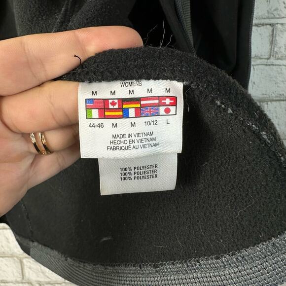 Spyder Jacket Constant Full Zip Sweater Fleece Knit Jacquard Gray Black M - Picture 4 of 13